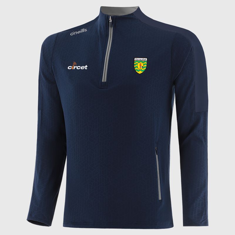 Donegal GAA Kids' Hydra Brushed Half Zip Top Navy  / Silver from O’Neills Sportswear