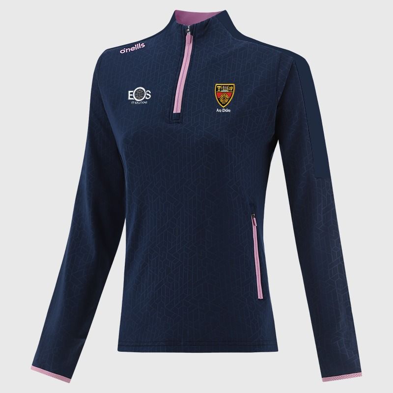Down GAA Women's Hydra Brushed Half Zip Top Navy from O’Neills Sportswear