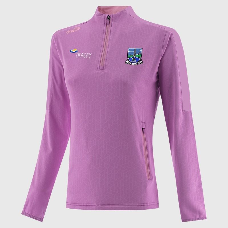 Fermanagh GAA Women's Hydra Brushed Half Zip Top Pink from O’Neills Sportswear