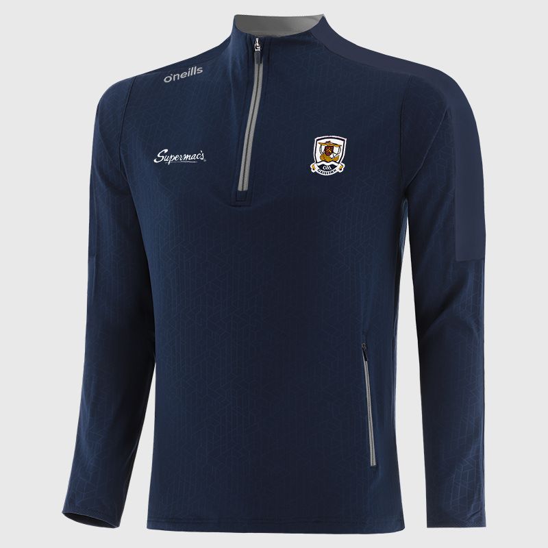 Galway GAA Kids' Hydra Brushed Half Zip Top Navy / Silver from O’Neills Sportswear