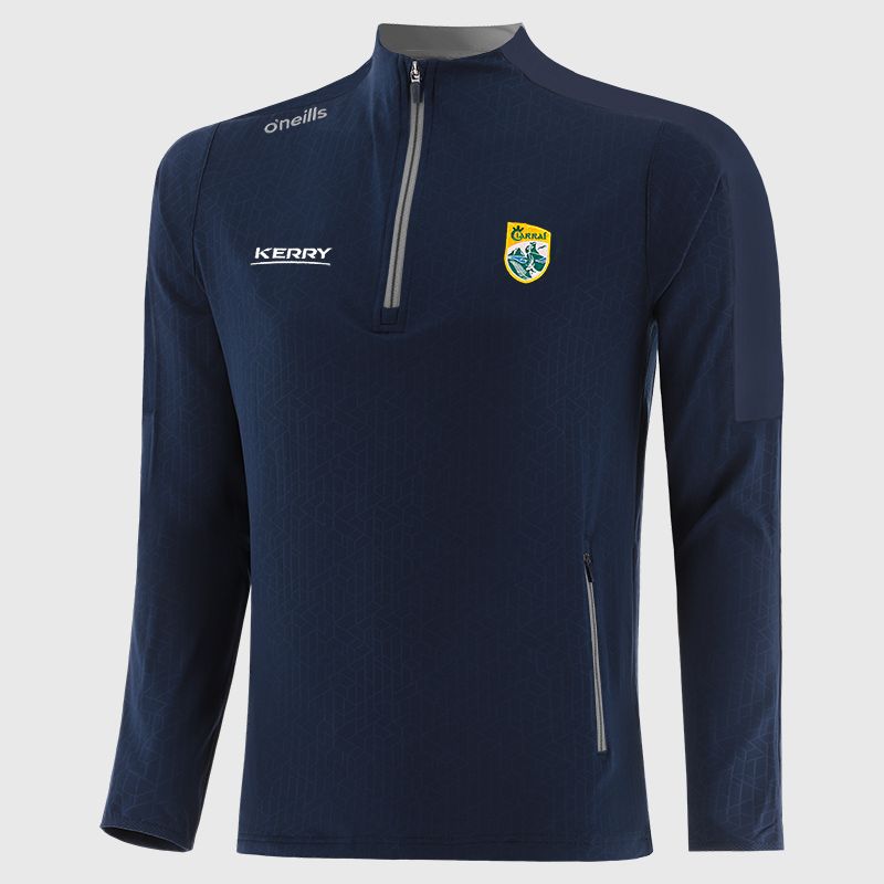 Kerry GAA Men's Hydra Brushed Half Zip Top Navy / Silver from O’Neills Sportswear