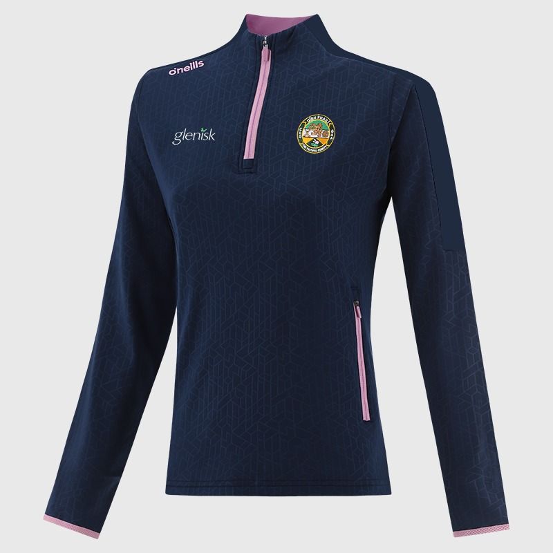 Offaly GAA Women's Hydra Brushed Half Zip Top Navy from O’Neills Sportswear