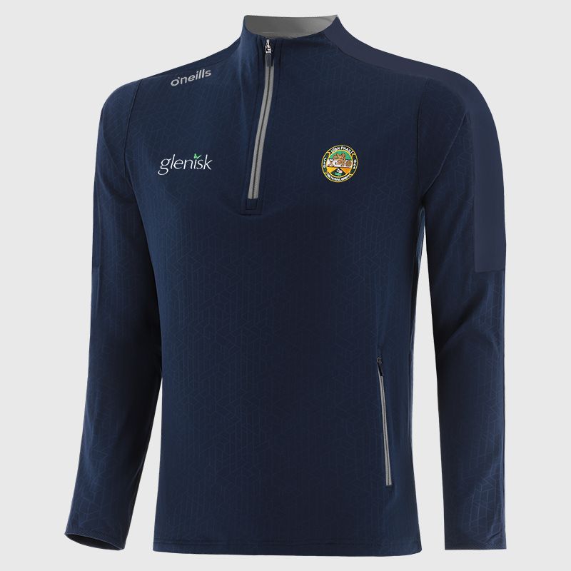 Offaly GAA Kids' Hydra Brushed Half Zip Top Navy from O’Neills Sportswear