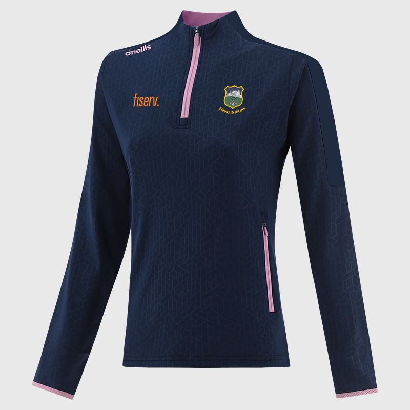 Tipperary GAA Women's Hydra Brushed Half Zip Top Navy from O’Neills Sportswear