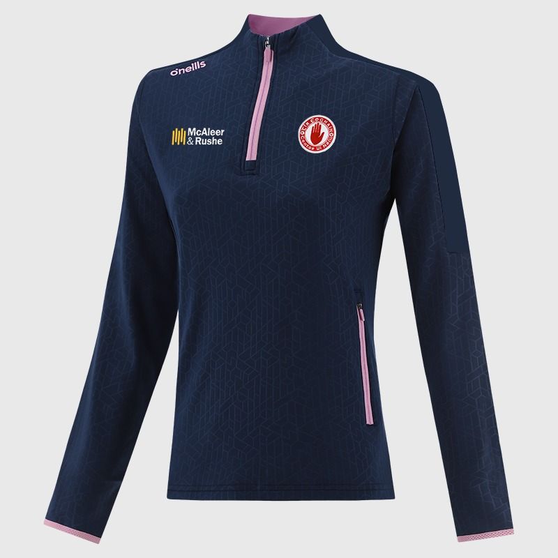 Tyrone GAA Women's Hydra Brushed Half Zip Top Navy from O’Neills Sportswear