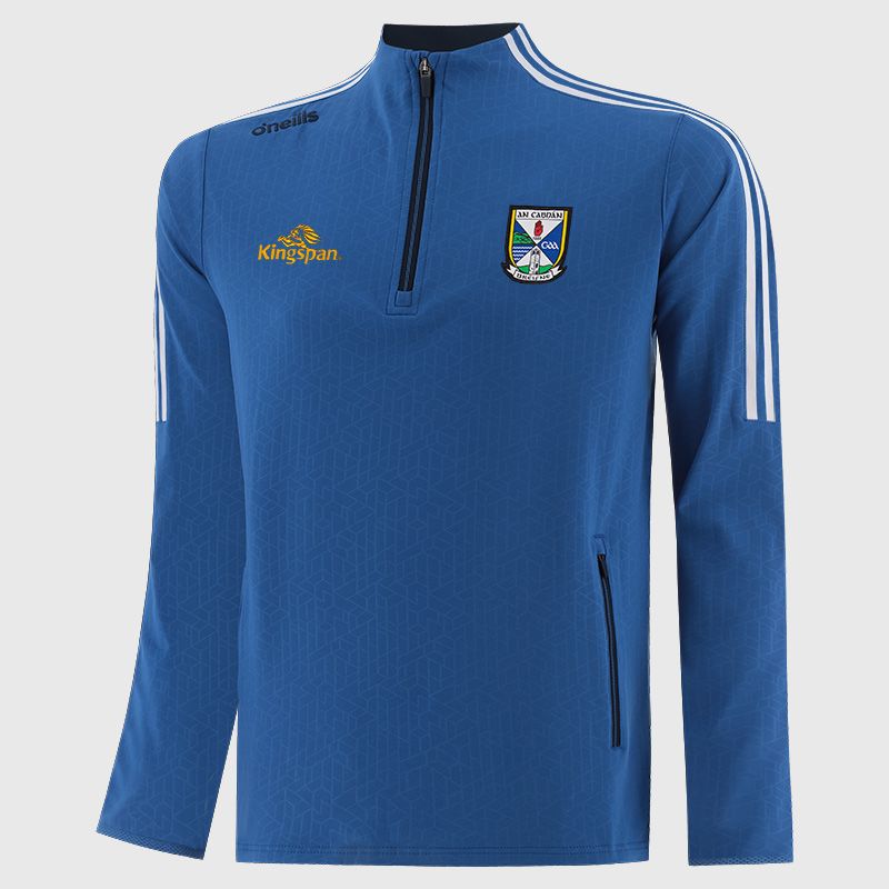 Cavan GAA Kids' Hydra Brushed Half Zip Top Royal from O’Neills Sportswear