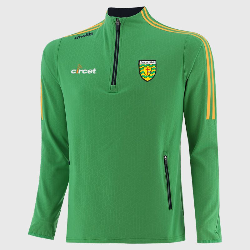 Donegal GAA Kids' Hydra Brushed Half Zip Top Emerald from O’Neills Sportswear