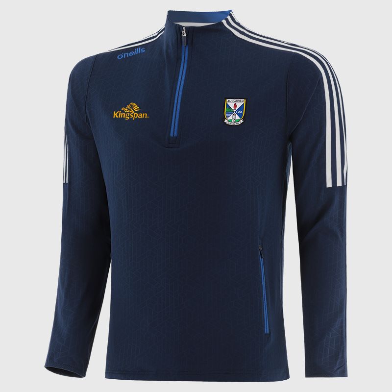 Cavan GAA Kids' Hydra Brushed Half Zip Top Navy / Royal from O’Neills Sportswear