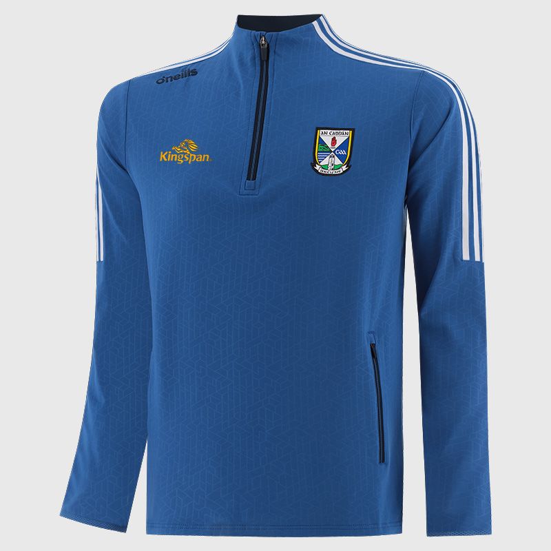 Cavan GAA Kids' Hydra Brushed Half Zip Top Royal from O’Neills Sportswear