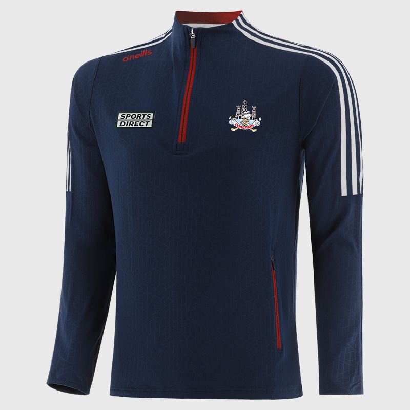 Cork GAA Kids' Hydra Brushed Half Zip Top Navy / Red from O’Neills Sportswear