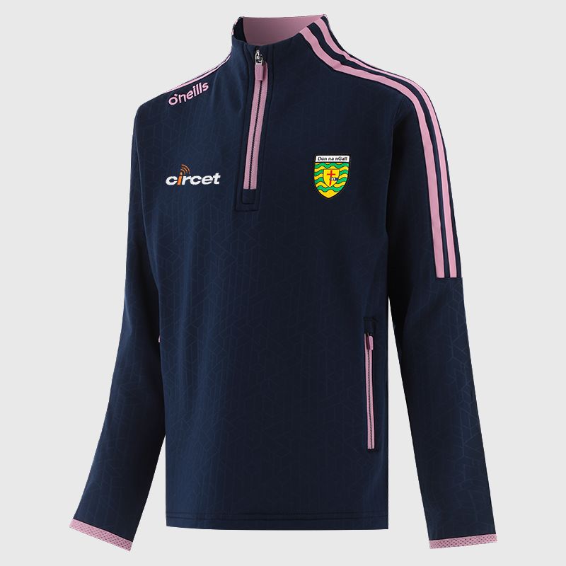 Donegal GAA Kids' Hydra Brushed Half Zip Top Navy from O’Neills Sportswear