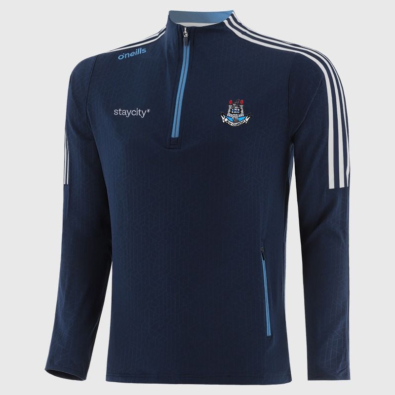 Dublin GAA Kids' Hydra Brushed Half Zip Top Navy / Sky from O’Neills Sportswear