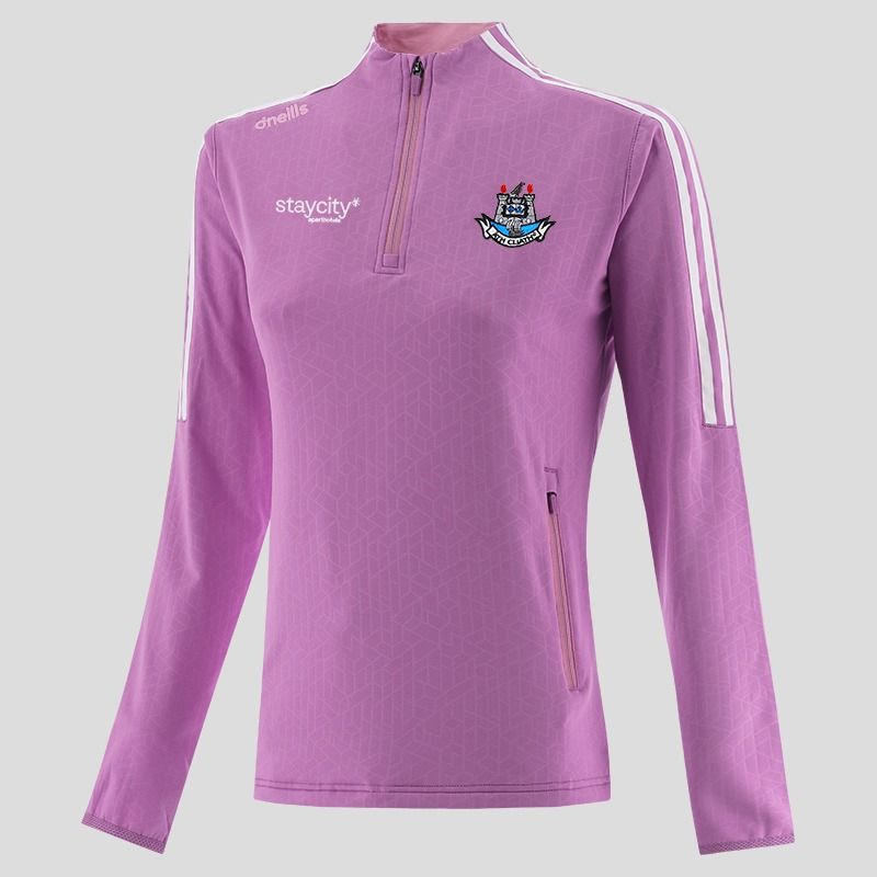 Dublin GAA Women's Hydra Brushed Half Zip Top Pink from O’Neills Sportswear