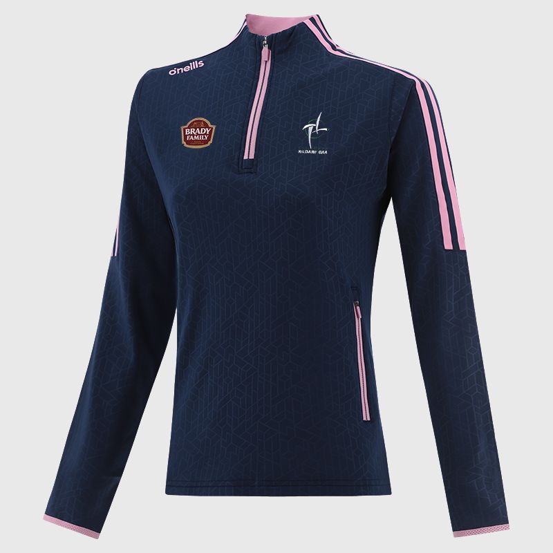 Kildare GAA Women's Hydra Brushed Half Zip Top Navy from O’Neills Sportswear