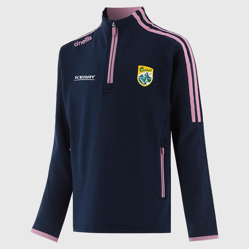 Kerry GAA Kids' Hydra Brushed Half Zip Top Navy from O’Neills Sportswear