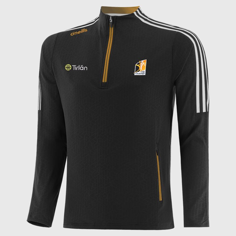 Kilkenny GAA Kids' Hydra Brushed Half Zip Top Black from O’Neills Sportswear