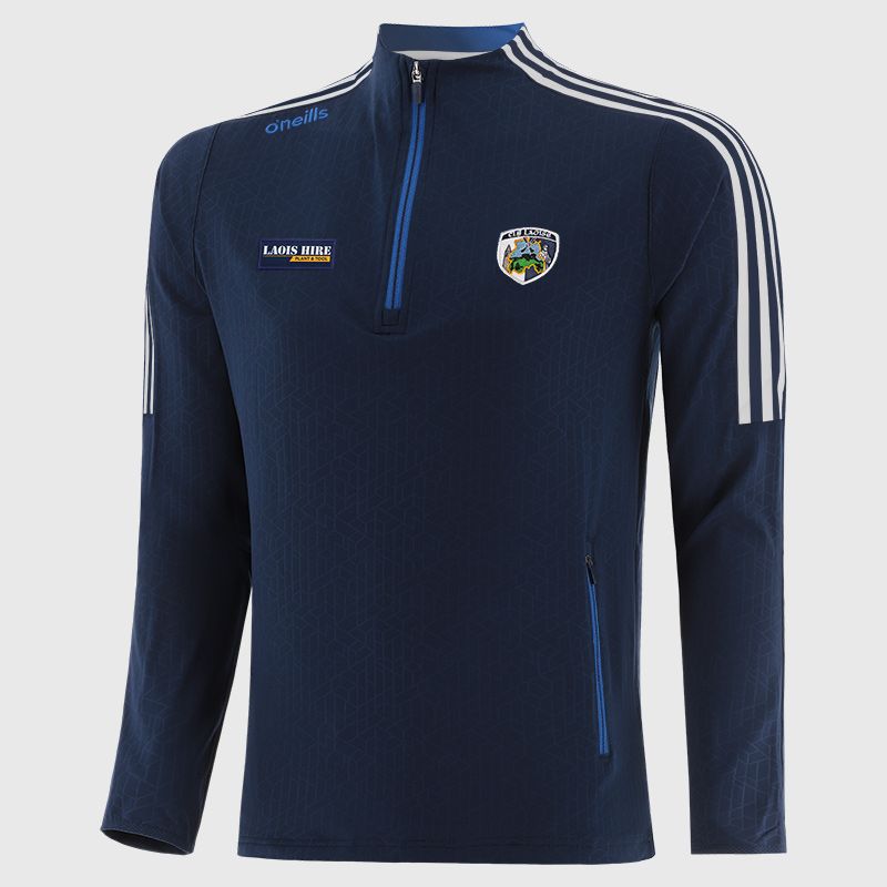 Laois GAA Kids' Hydra Brushed Half Zip Top Navy from O’Neills Sportswear