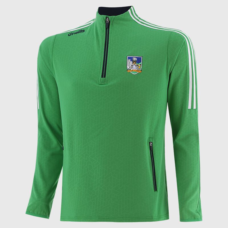 Limerick GAA Men's Hydra Brushed Half Zip Top Green from O’Neills Sportswear