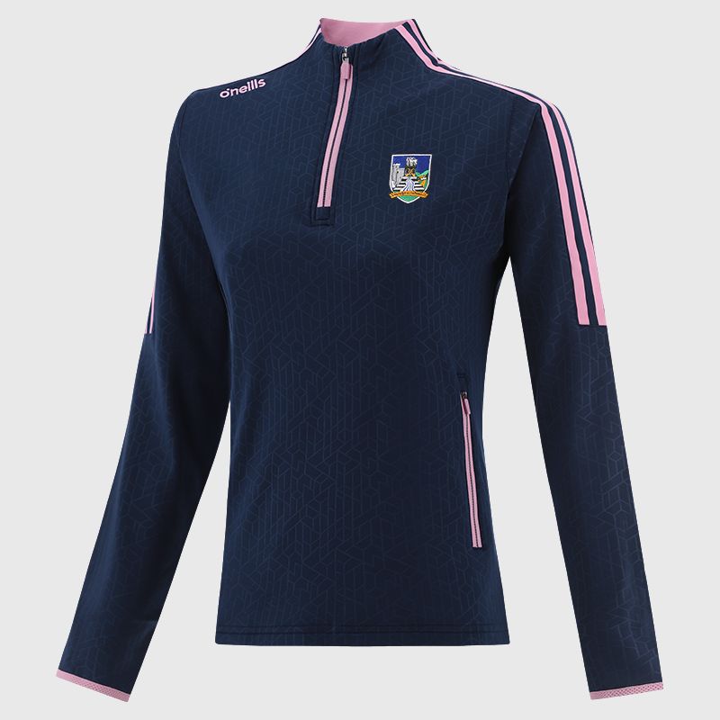 Limerick GAA Women's Hydra Brushed Half Zip Top Navy from O’Neills Sportswear