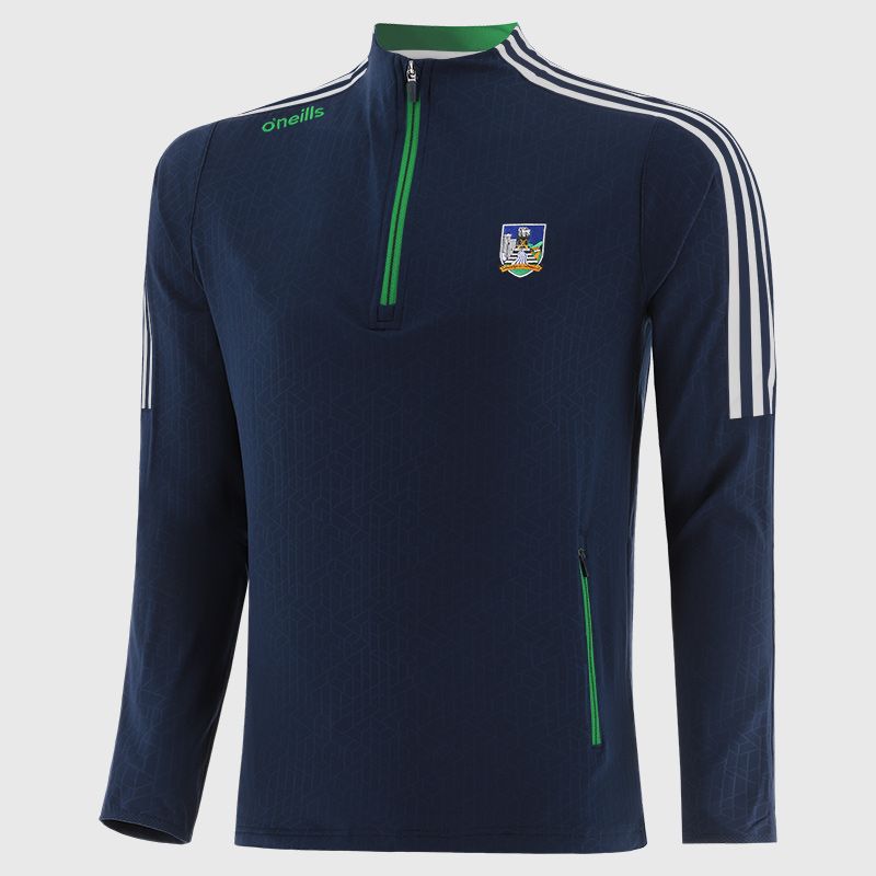 Limerick GAA Men's Hydra Brushed Half Zip Top Navy from O’Neills Sportswear