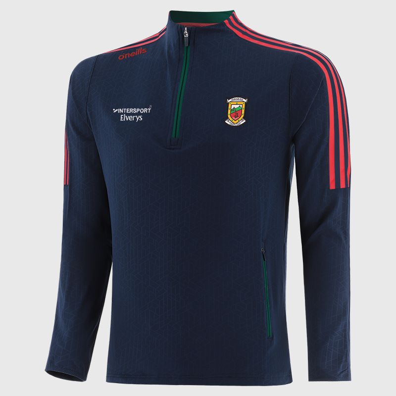 Mayo GAA Kids' Hydra Brushed Half Zip Top Navy from O’Neills Sportswear