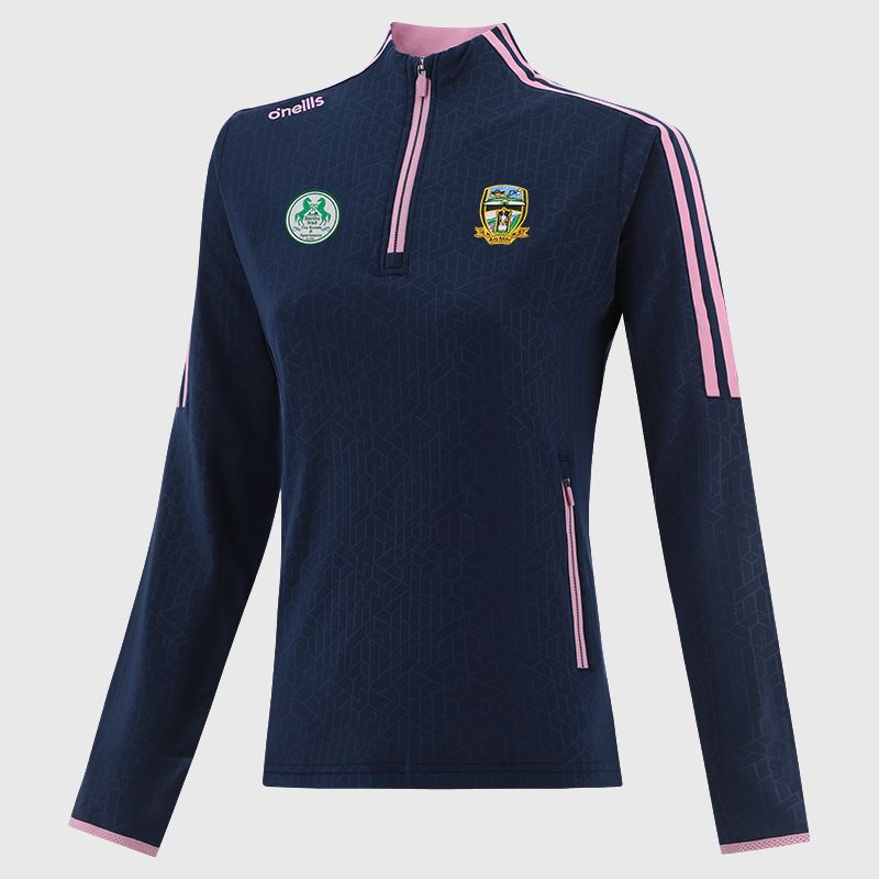 Meath GAA Women's Hydra Brushed Half Zip Top Navy from O’Neills Sportswear