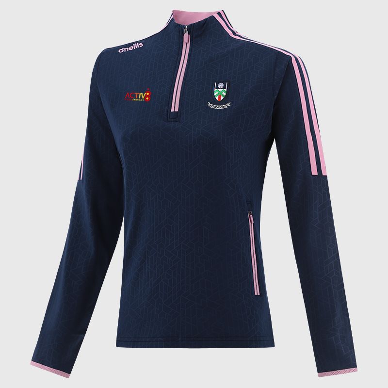 Monaghan GAA Women's Hydra Brushed Half Zip Top Navy from O’Neills Sportswear