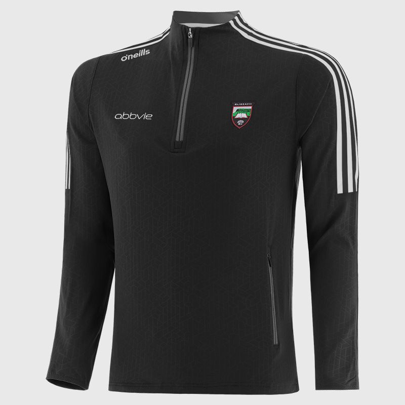 Sligo GAA Men's Hydra Brushed Half Zip Top Black from O’Neills Sportswear