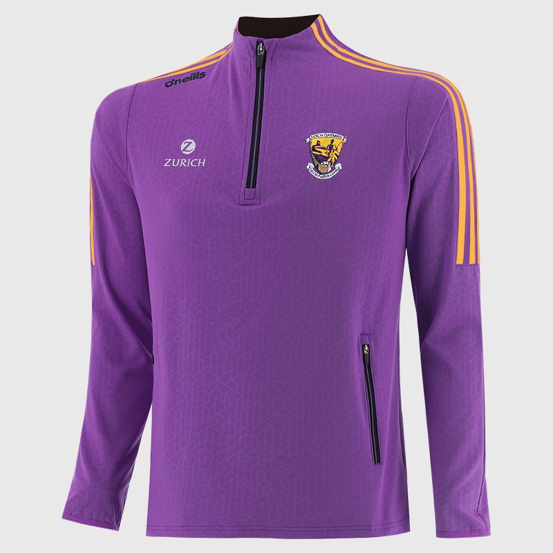 Wexford GAA Men's Hydra Brushed Half Zip Top Purple from O’Neills Sportswear