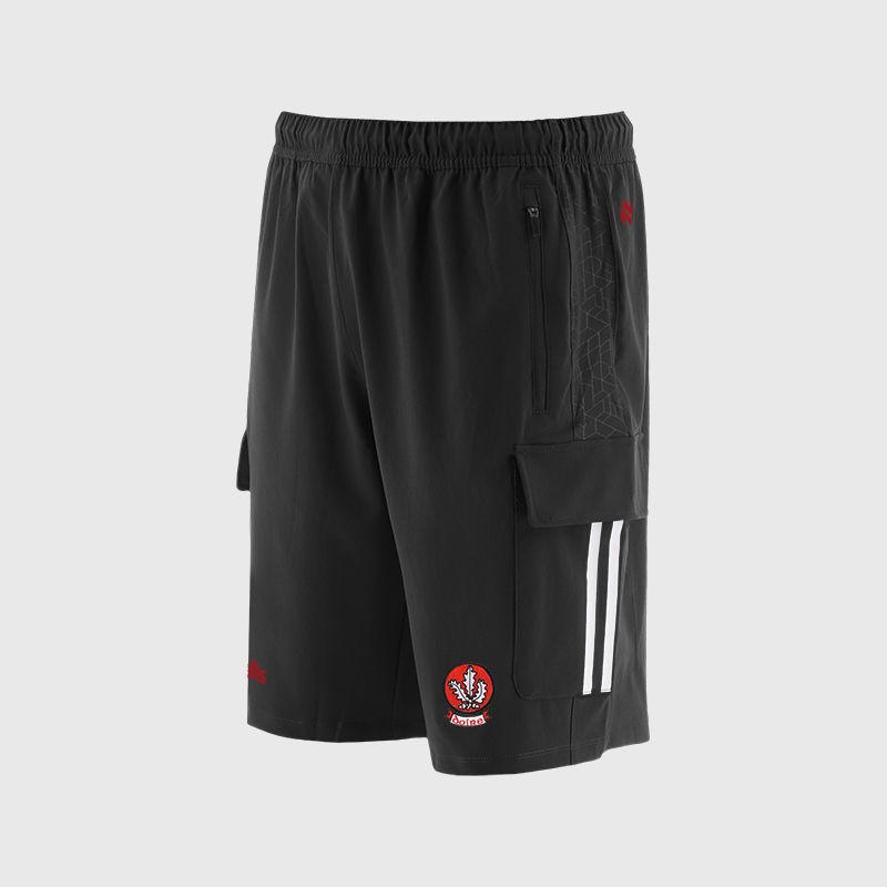 Derry GAA Men's Hydra Woven Cargo Shorts Black from O’Neills