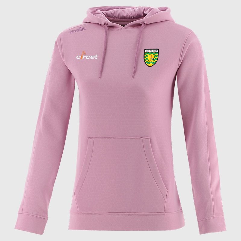 Donegal GAA Women's Hydra Tech Fleece Pullover Hoodie Pink from O’Neills