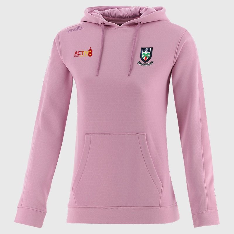 Monaghan GAA Women's Hydra Tech Fleece Pullover Hoodie Pink from O’Neills