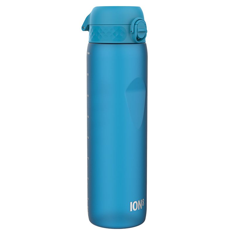 Blue Ion8 Leak Proof Water Bottle 1000ml with measurement print from O'Neills