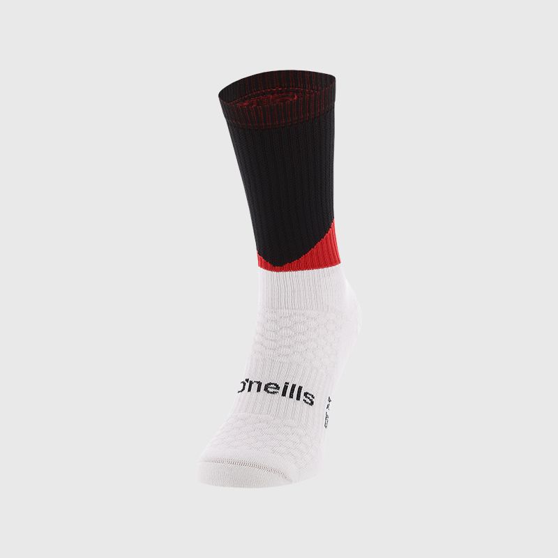 Black / Red / White Ion Midi Socks from O’Neills.