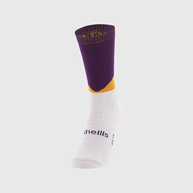 Purple, amber and white Ion Midi Socks from O’Neills