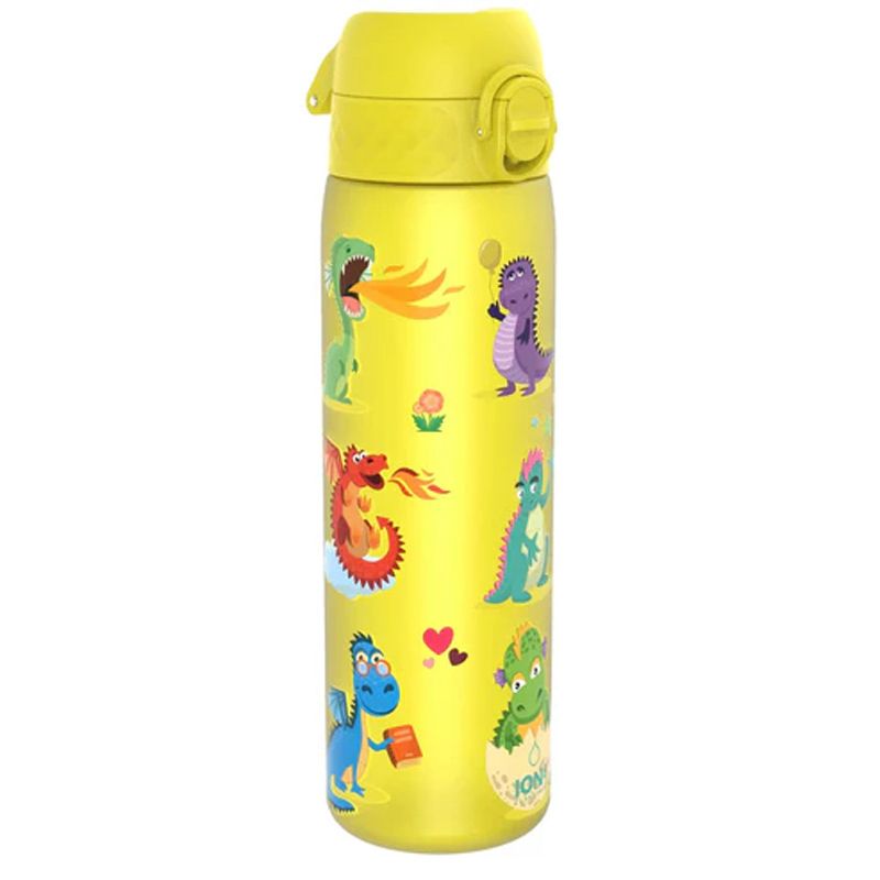 Yellow Ion8 Leak Proof Slim Water Bottle Dragons 500ml from O'Neills,