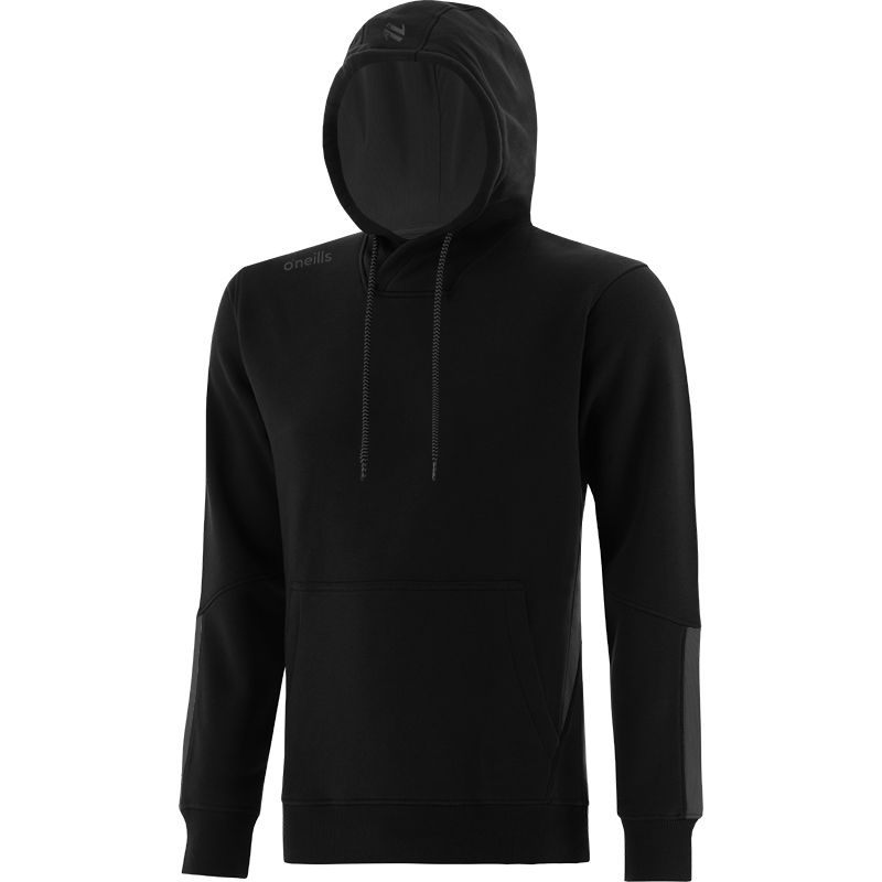 Black and Grey Men's Jenson Pullover Fleece Hoodie with pouch pocket by O’Neills.