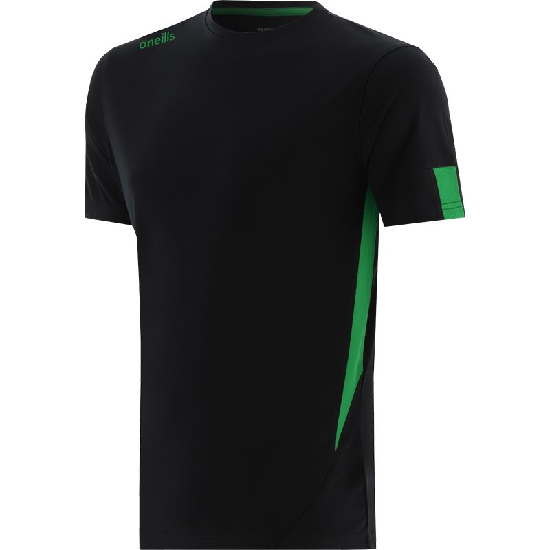 Black and Green Men's Jenson T-Shirt with short sleeves by O’Neills.