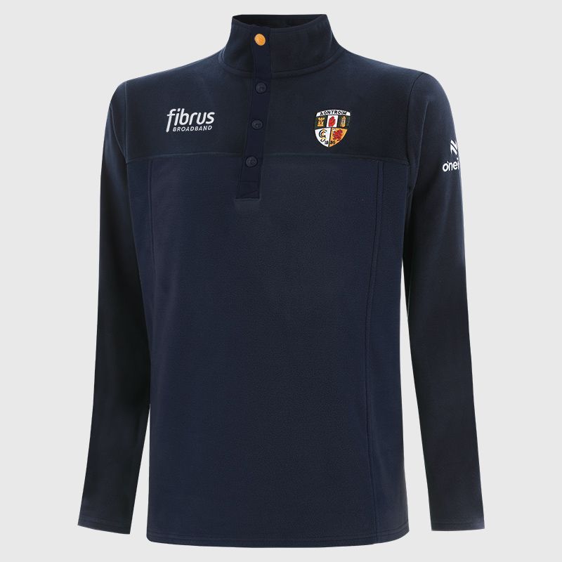 Antrim GAA Men's Kai Snap Button Fleece Navy from O’Neills 