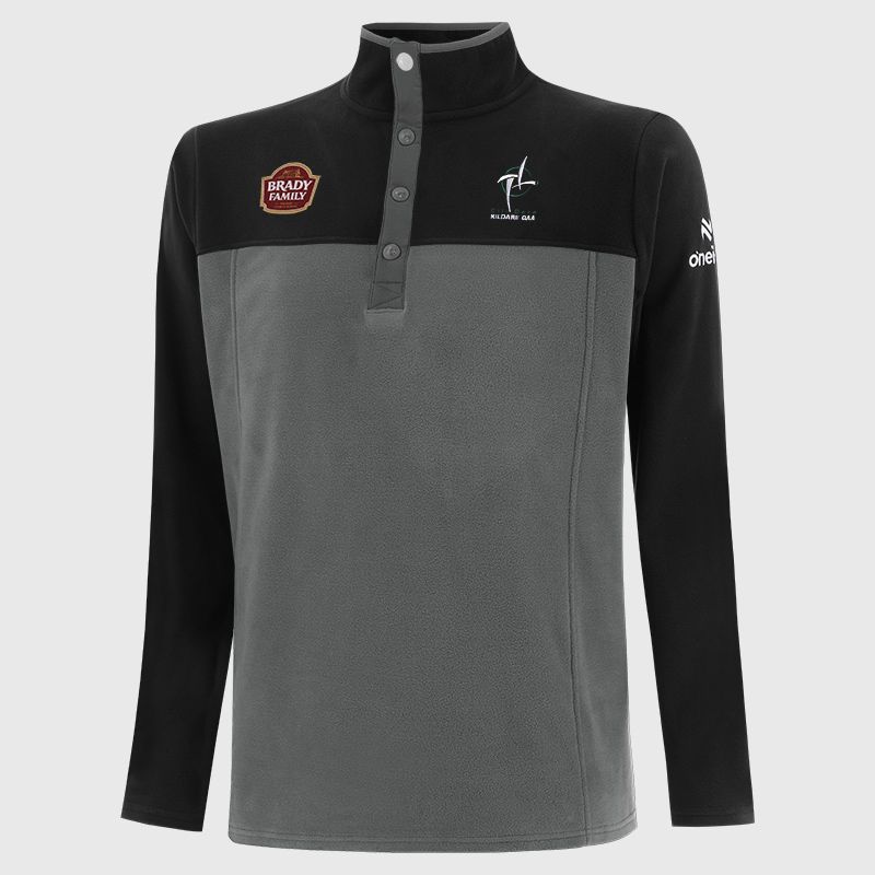 Kildare GAA Kids' Kai Snap Button Fleece Grey from O’Neills 