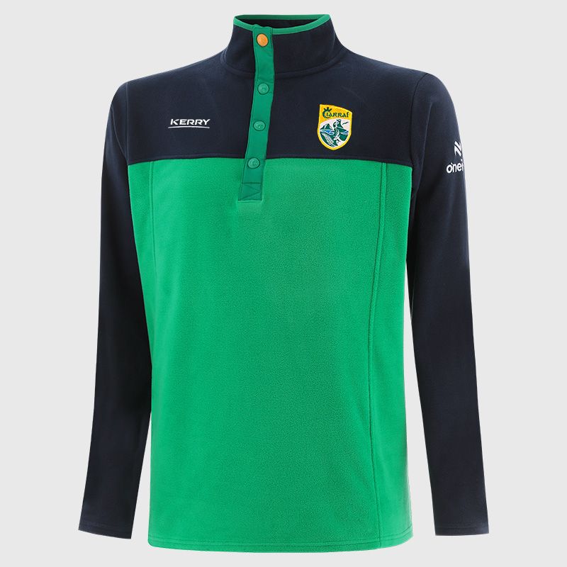Kerry GAA Men's Kai Snap Button Fleece Green / Navy from O’Neills 