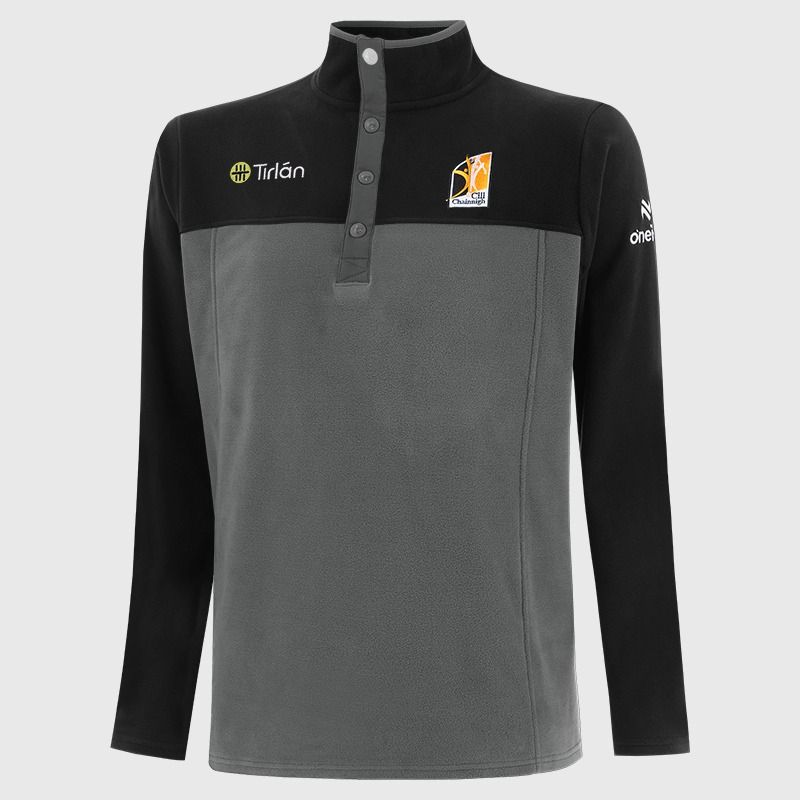 Kilkenny GAA Men's Kai Snap Button Fleece Grey from O’Neills 
