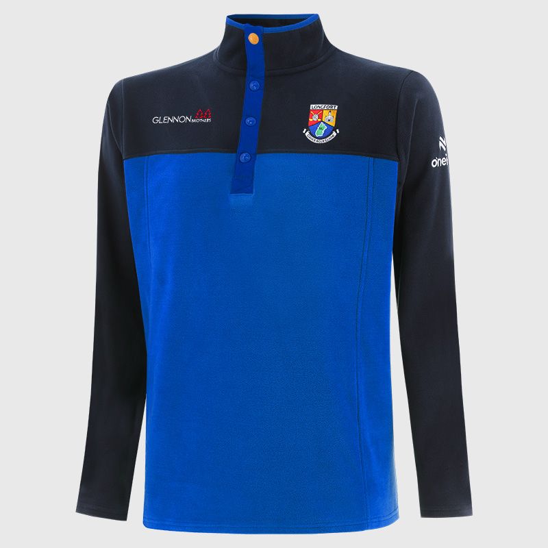 Longford GAA Men's Kai Snap Button Fleece Royal from O’Neills 