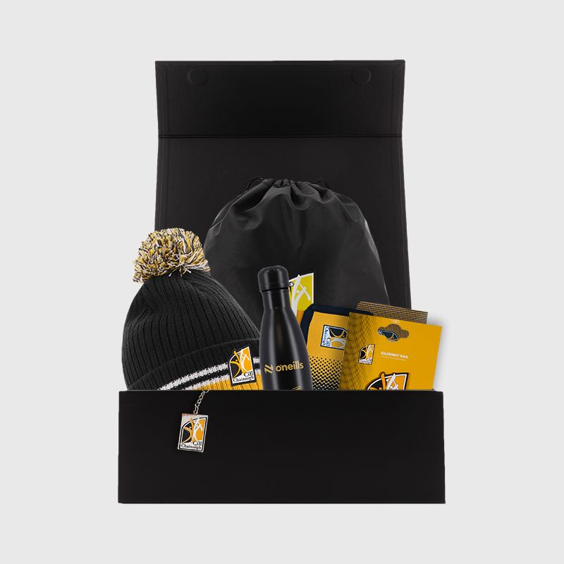 Kilkenny GAA Gift Box with Kilkenny accessories packaged in a gift box by O’Neills.