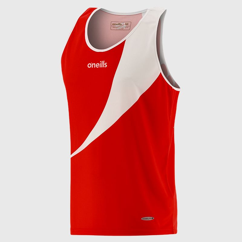 Red Boxing Vest with Ireland inscribed on the back from O’Neills 