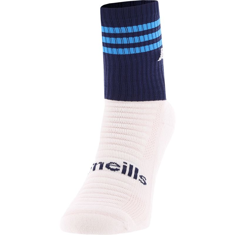 Navy and sky blue Dublin GAA Home Socks 2024 by O’Neills. 
