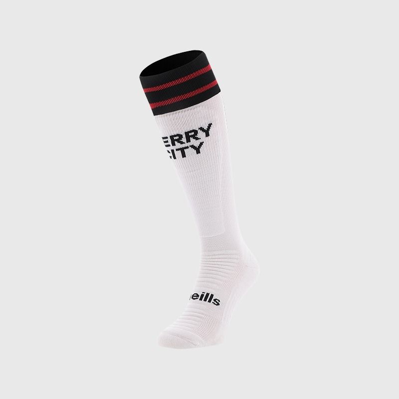 O'Neills Derry City FC Koolite Max Extra Long Turnover Top Football Socks