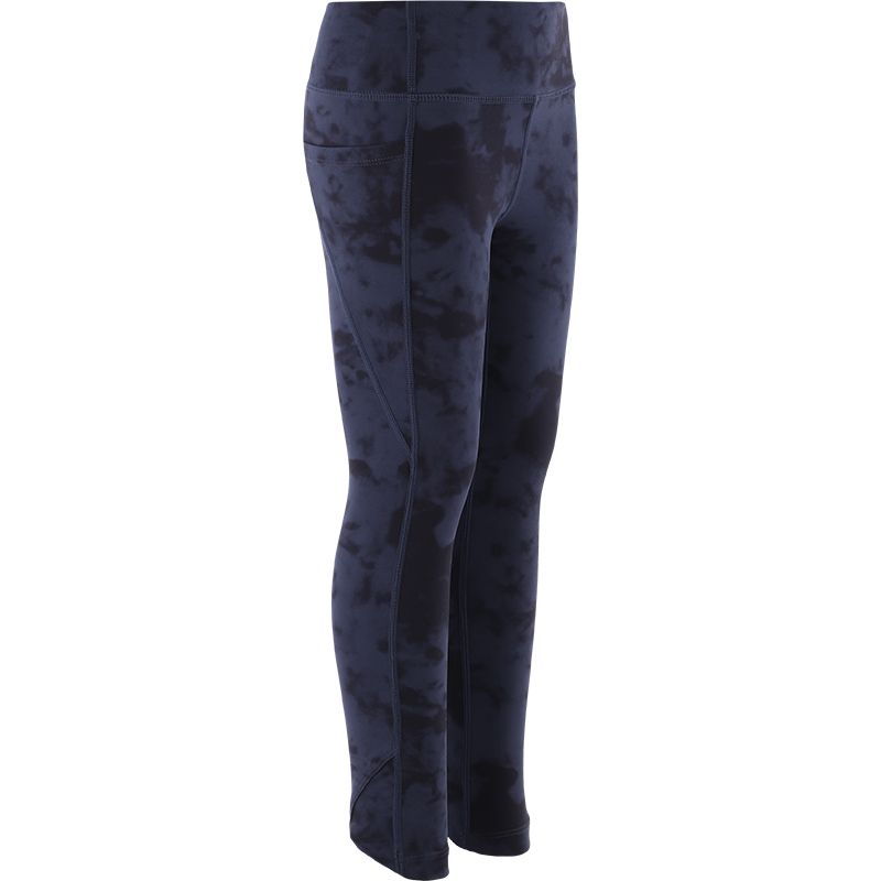 Marine / Silver Kids' Kora 7/8 Length Leggings with side pockets from o'neills.