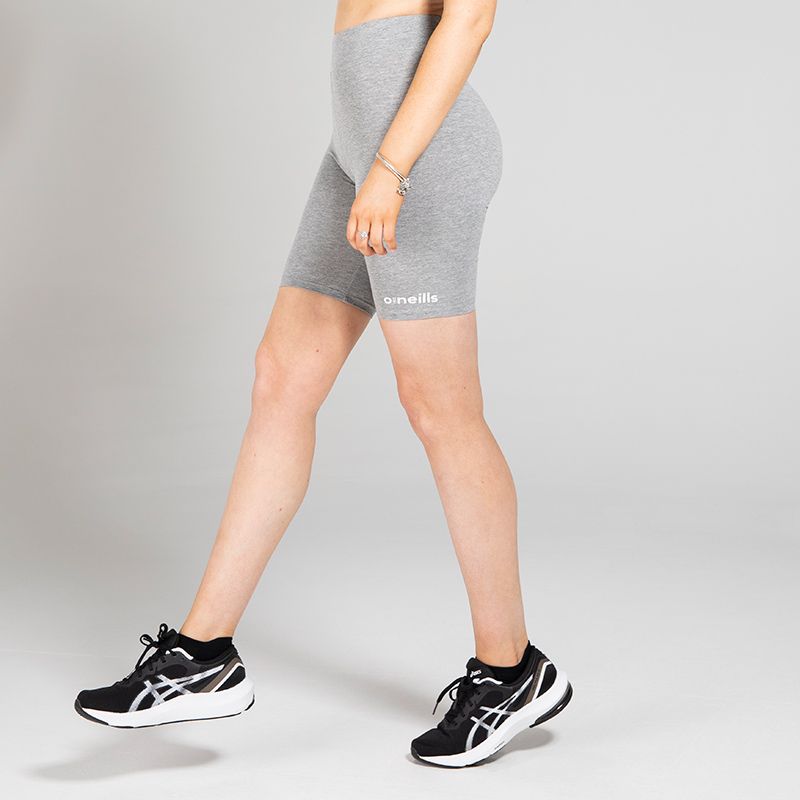Grey Women's Cycling Shorts feature a self fabric waistband from O'Neills