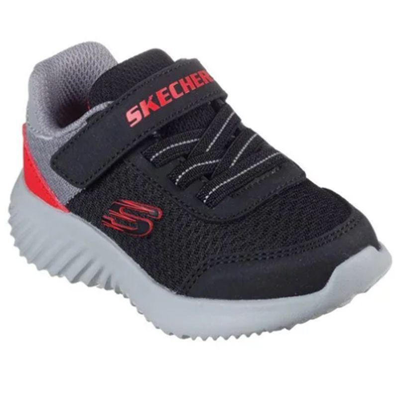 Black red and grey Skechers Kids' Bounder - Trekzic Infant Trainers from O'Neills.